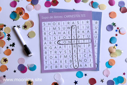 SOPA DE LLETRES: CARNESTOLTES I DISFRESSES-2